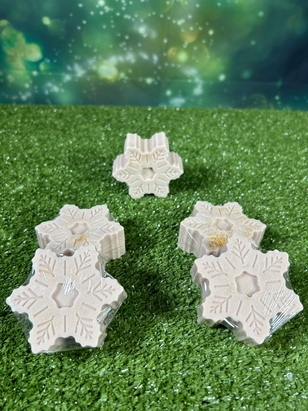 Homemade Christmas Snowflake Bar Soap (Batch 2510-5)