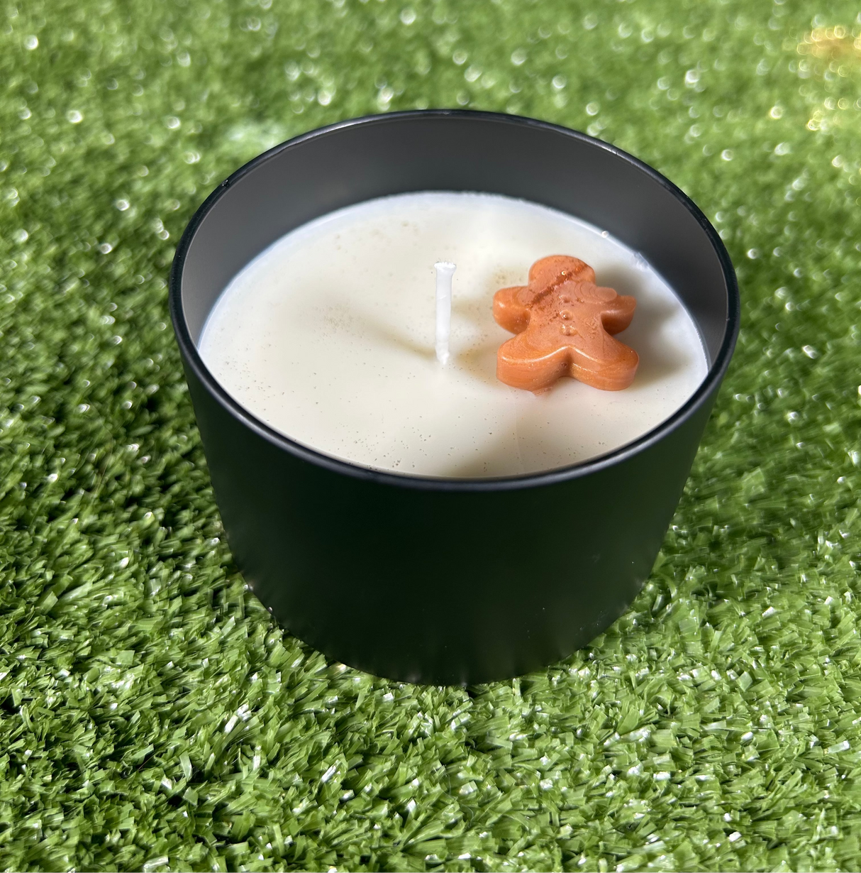 Homemade Gingerbread Man & Christmas Tree Candles (Batch 2510-6)