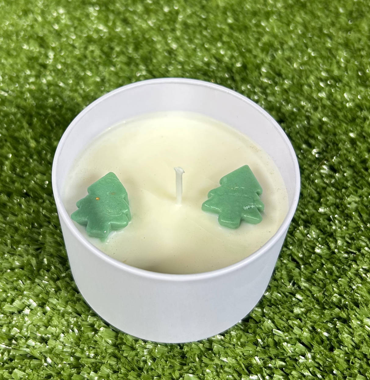 Homemade Gingerbread Man & Christmas Tree Candles (Batch 2510-6)