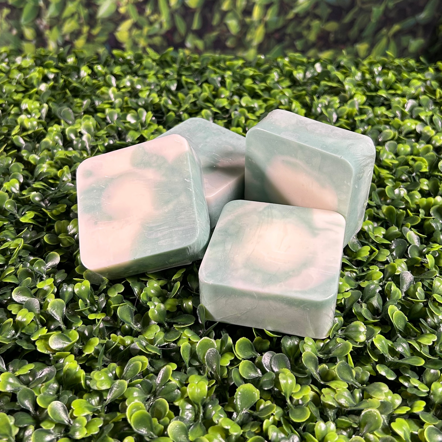 square bars of sage soap