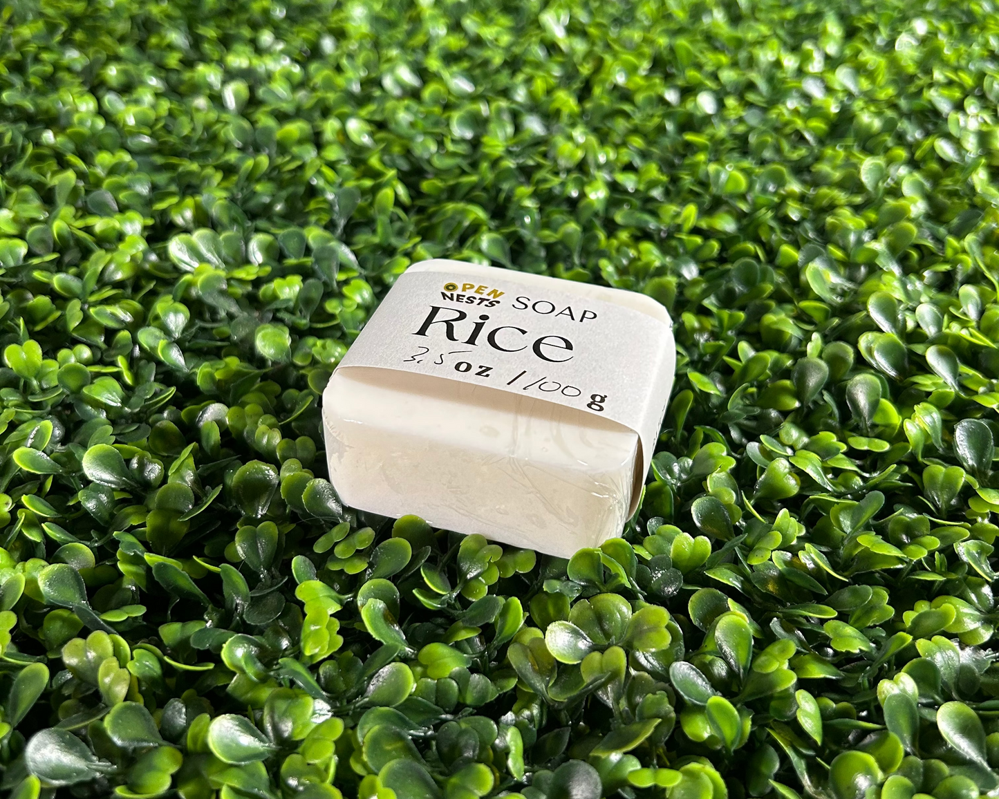 square variant of rice bar soap