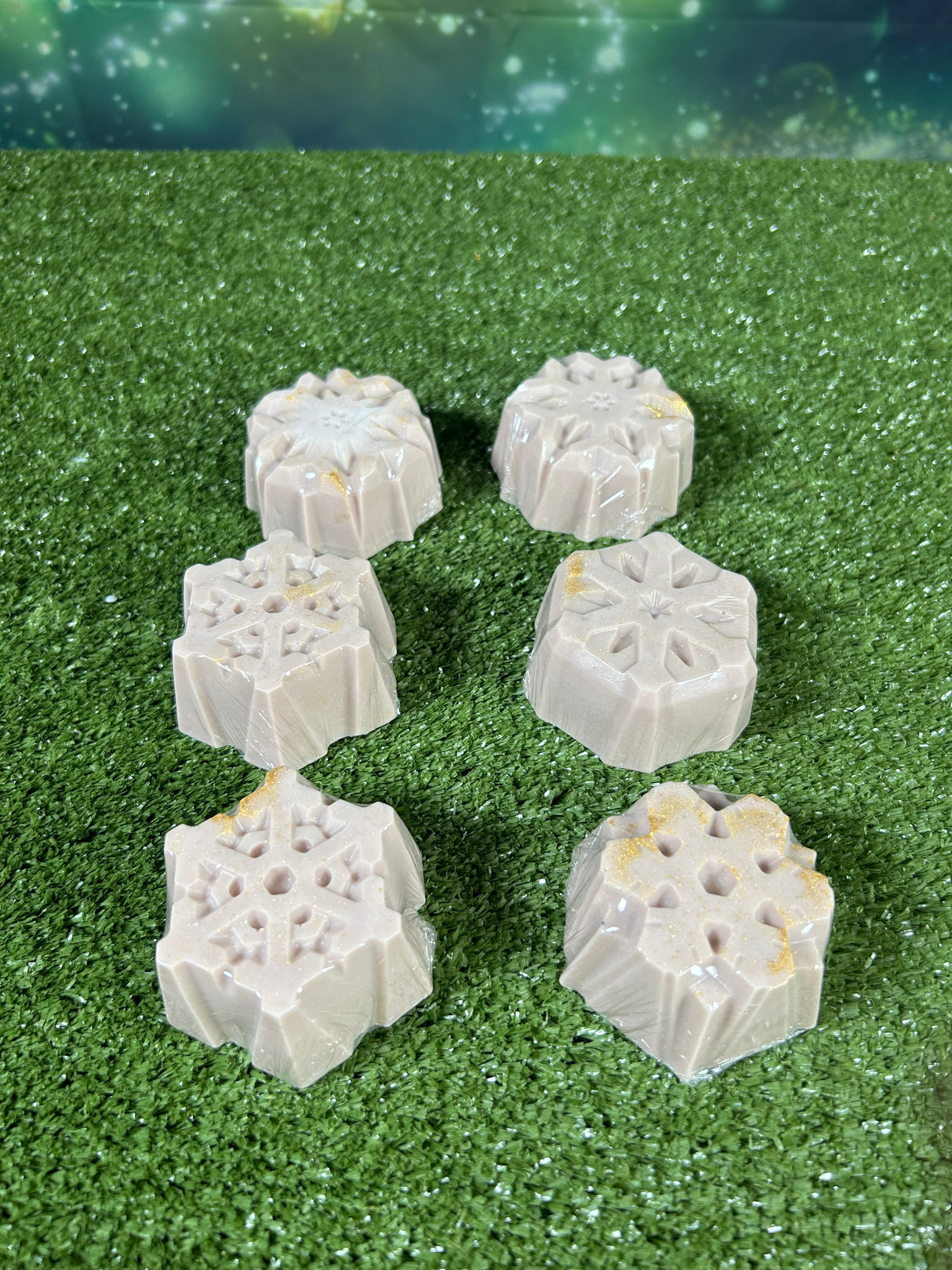 Homemade Christmas Snowflake Bar Soap (Batch 2510-5)