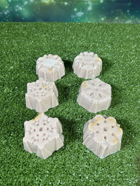 Homemade Christmas Snowflake Bar Soap (Batch 2510-5)