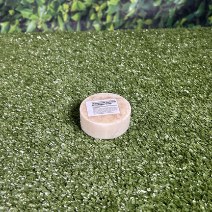 Travel size bar of the oatmeal and collagen soap