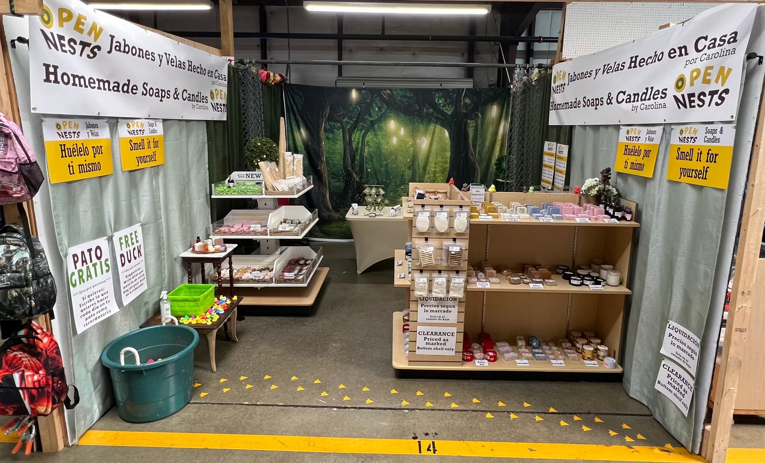 La Vaquita Booth 14 with all products on display