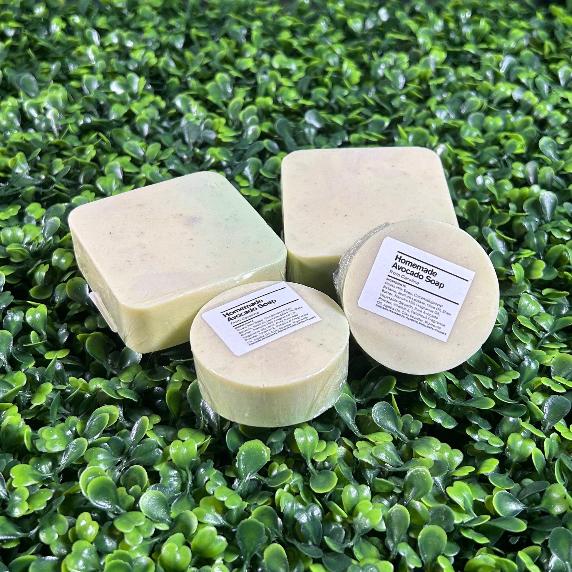 all variants of avocado soap bars together