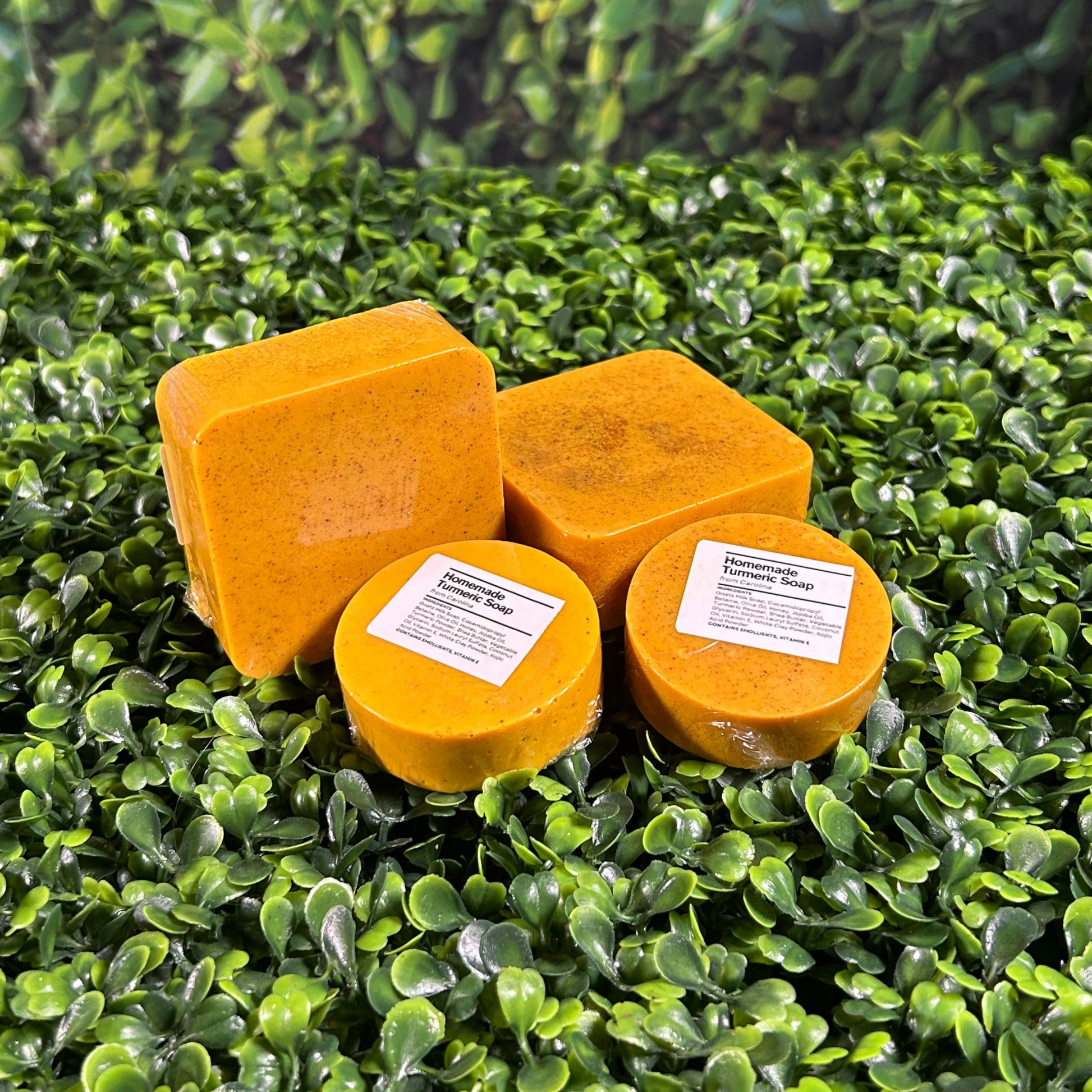 all variants of turmeric bar soap together