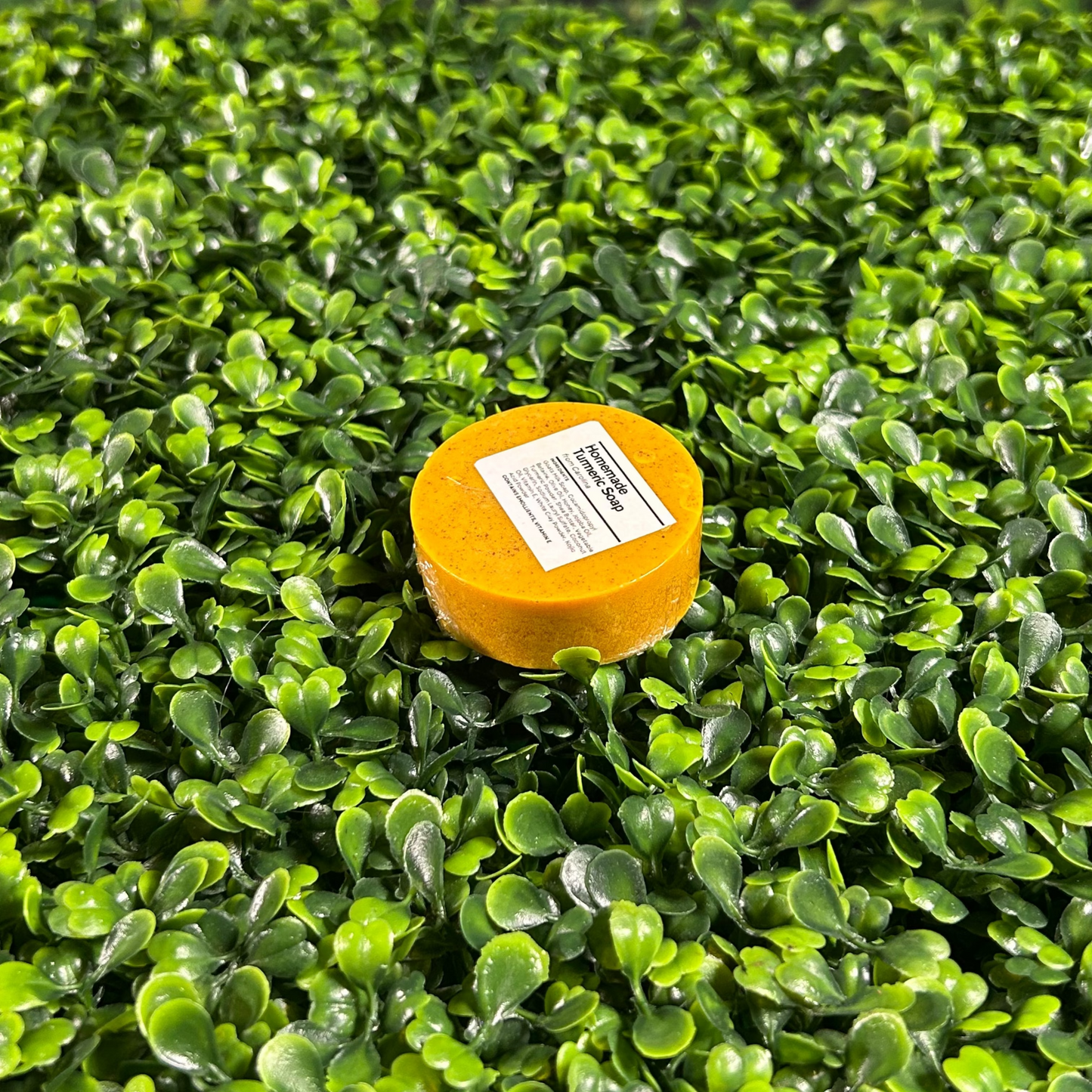 travel size bar of tumeric soap