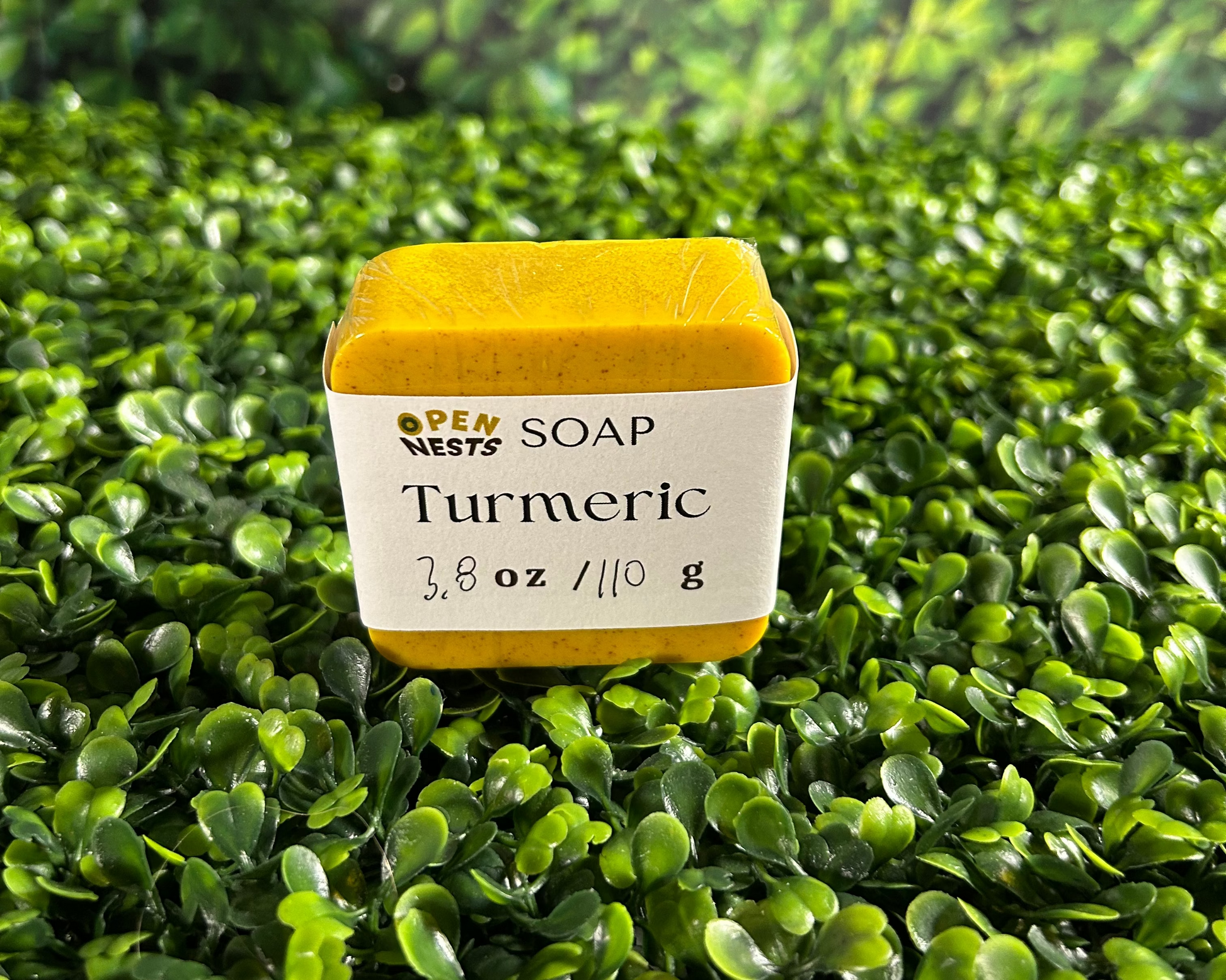 square variant of turmeric bar soap