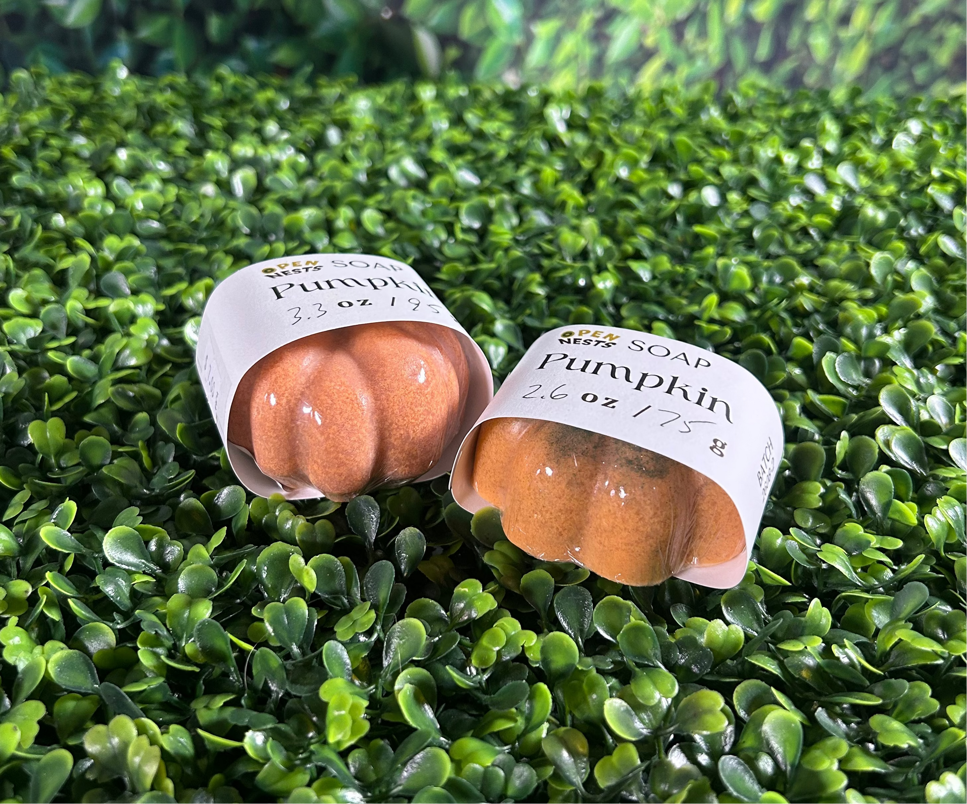 All variants of pumpkin soap