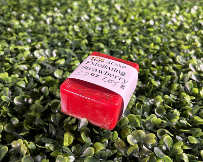 leaf variant of exfoliating strawberry bar soap