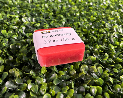 square variant of strawberry bar soap