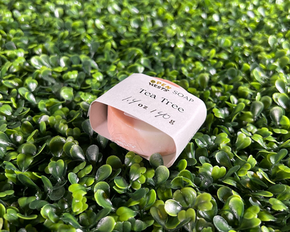 travel size variant of tea tree bar soap