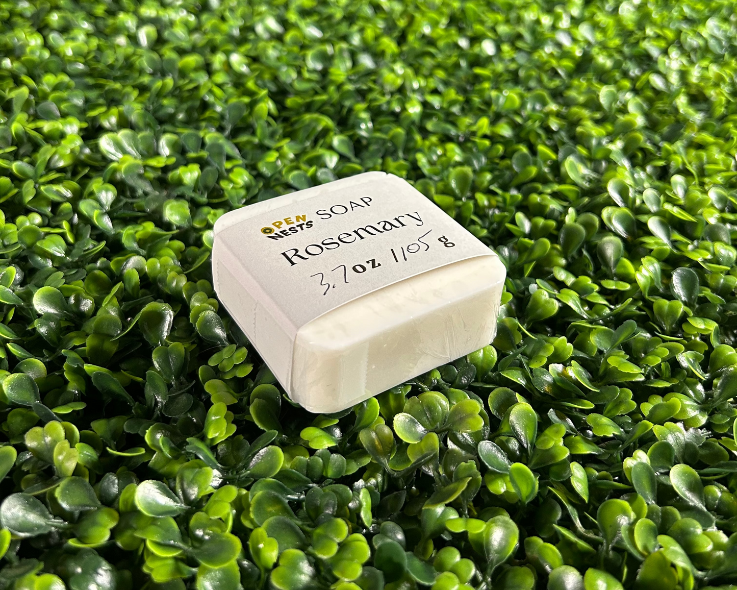 square variant of rosemary bar soap
