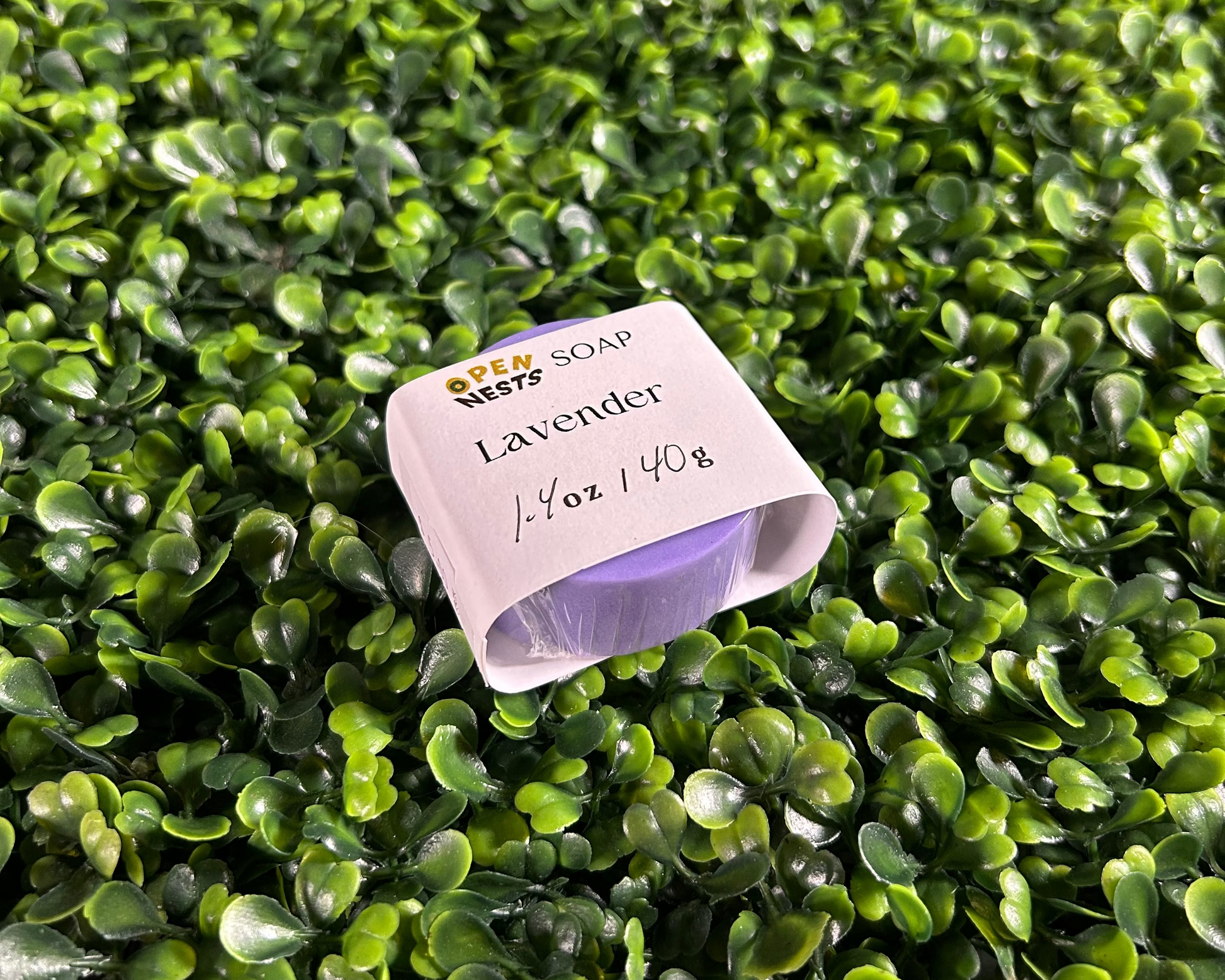 travel size variant of lavender bar soap