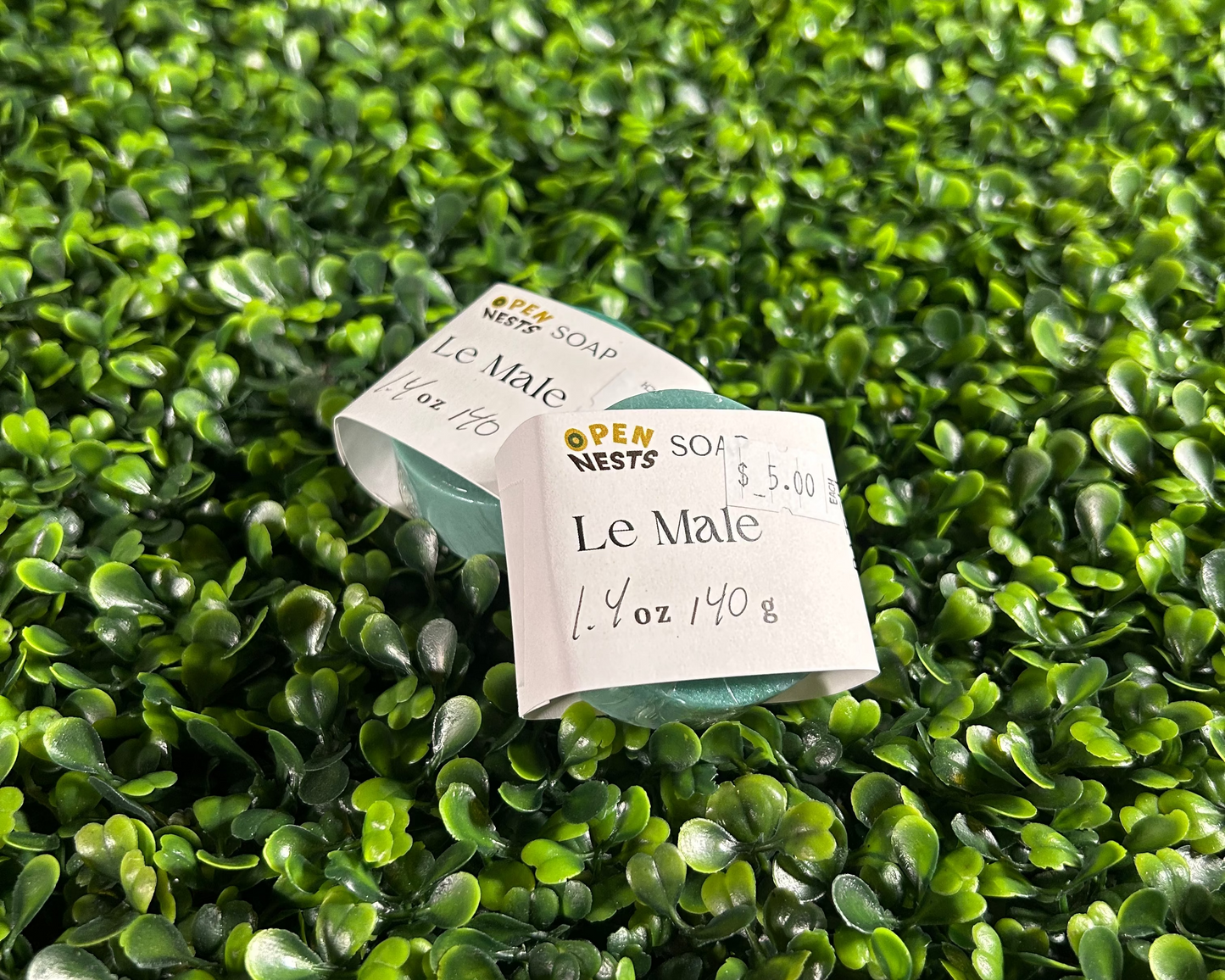 travel size variant of le male bar soap