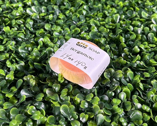 travel size variant of bergamote bar soap