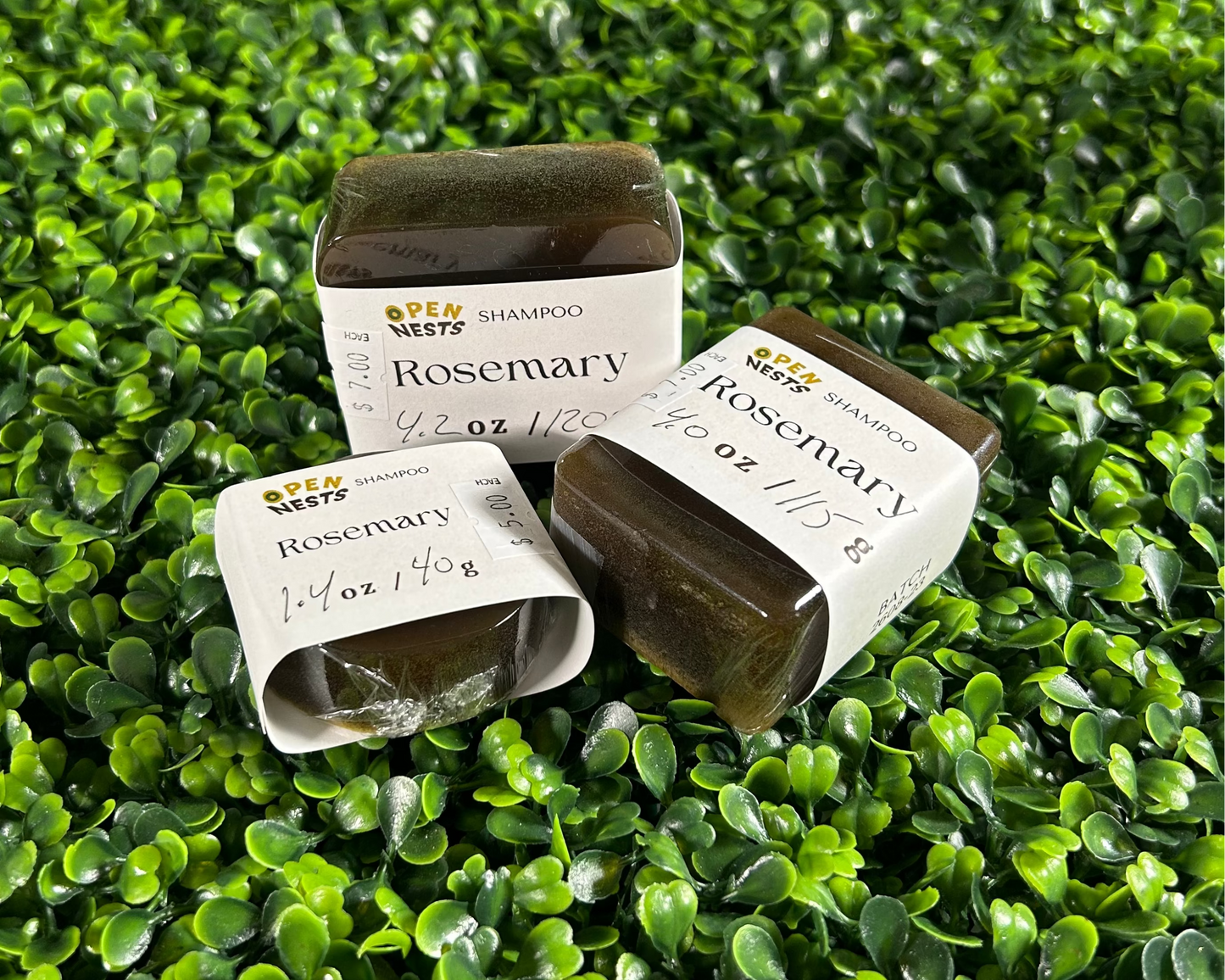 all variants of rosemary shampoo bars