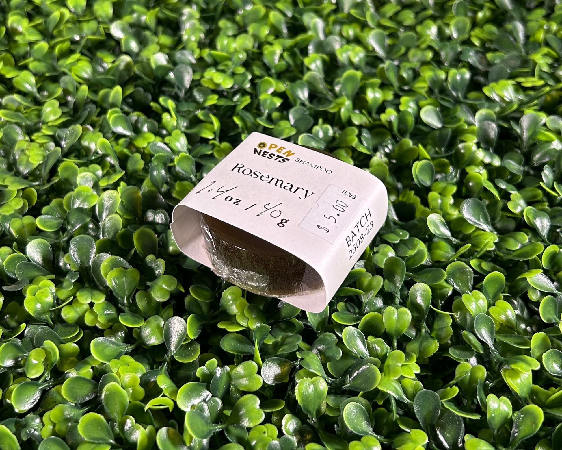 travel size variant of rosemary shampoo bars