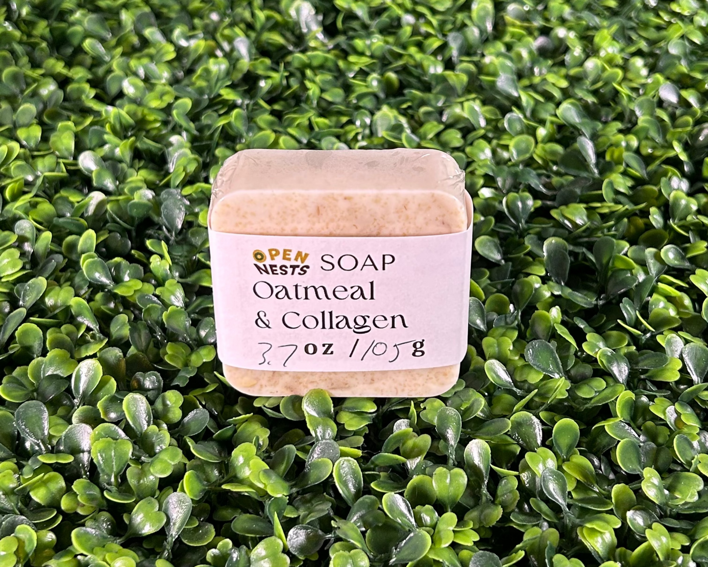 square variant of oatmeal & collagen bar soap