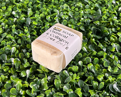 leaf variant of oatmeal & collagen bar soap