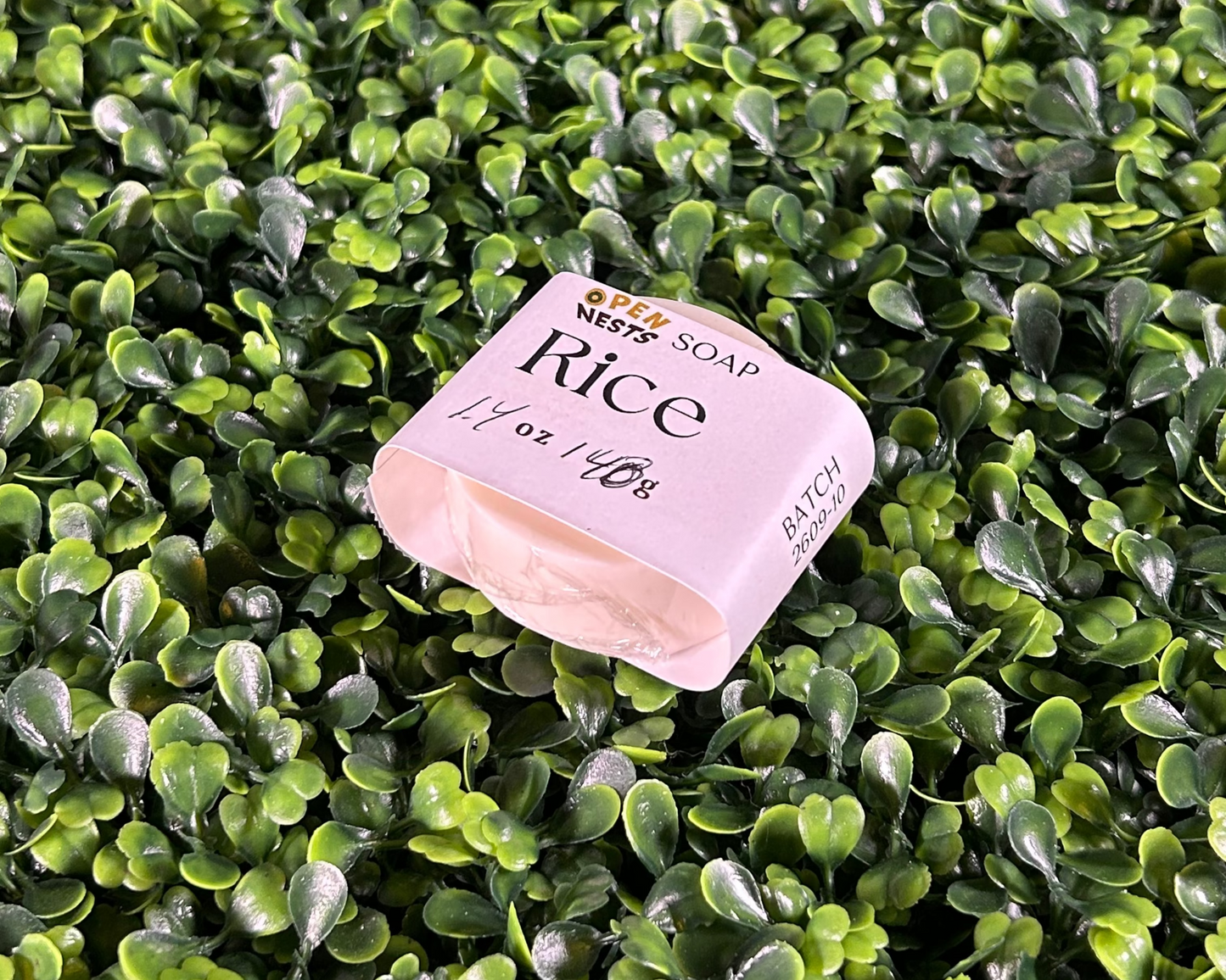 travel size variant of rice bar soap